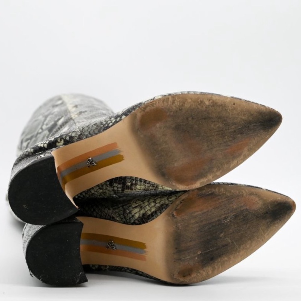 Sam Edelman Hai Knee High Boot Python Pointed - image 6